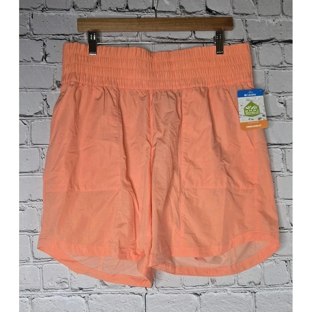 Columbia‎ Omni-Shield Bright Orange Lightweight Shorts New Size Large